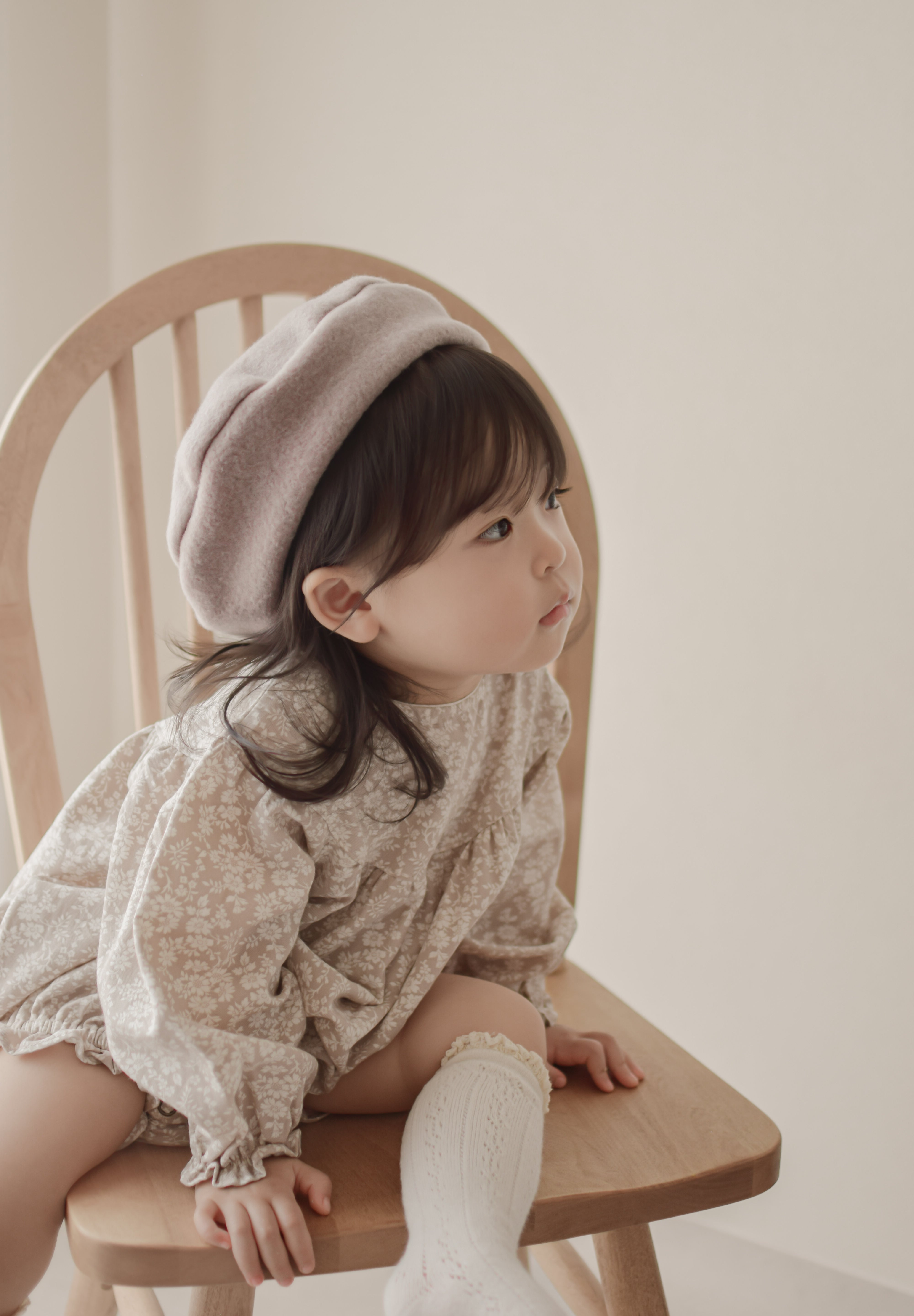 Flower shirring rompers
