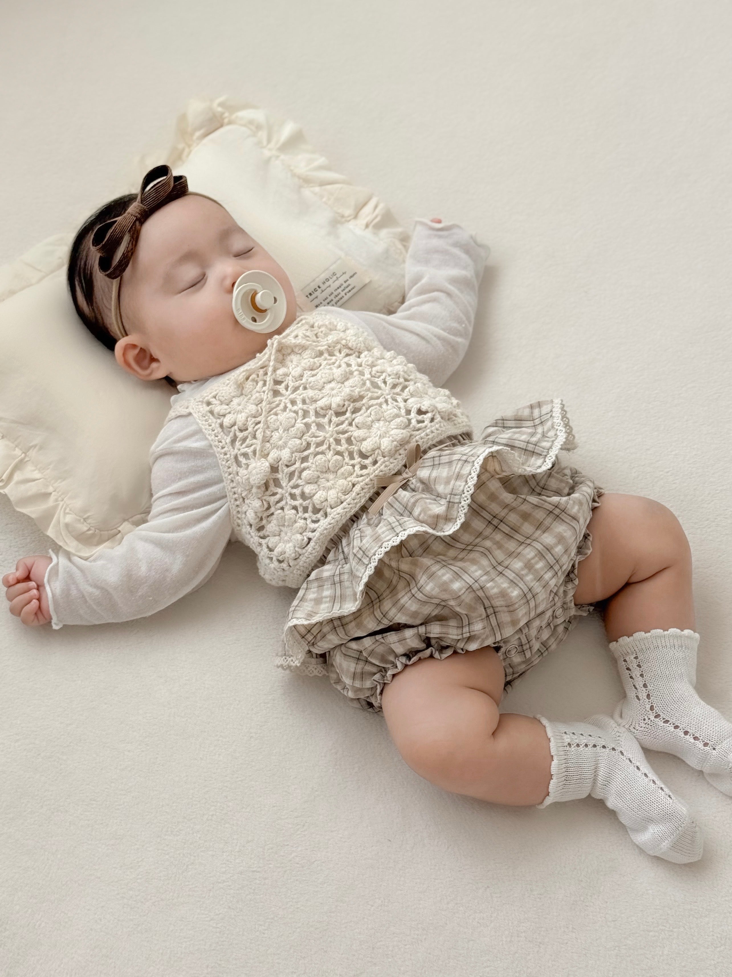 Petit check frill bloomer