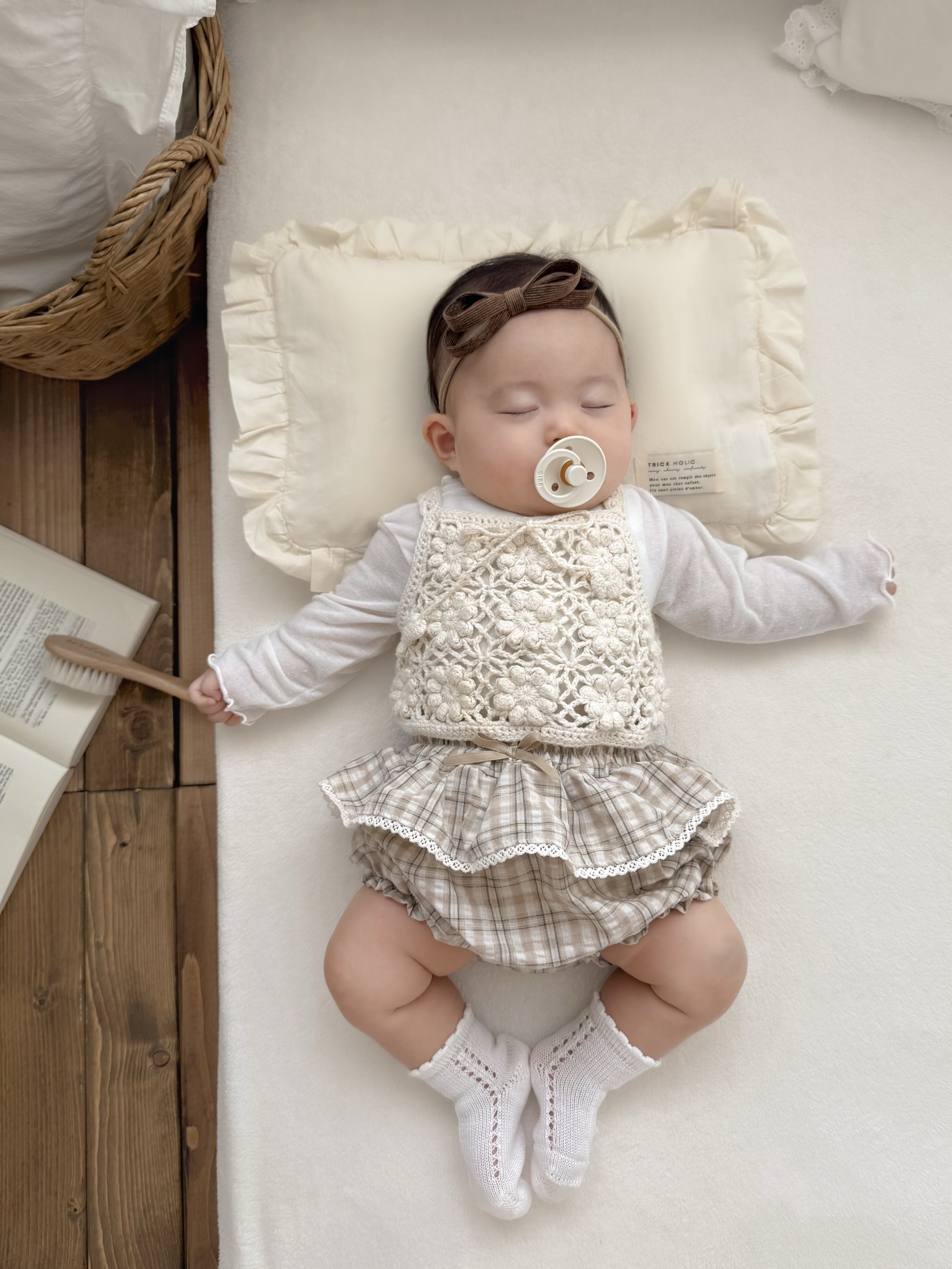 Petit check frill bloomer