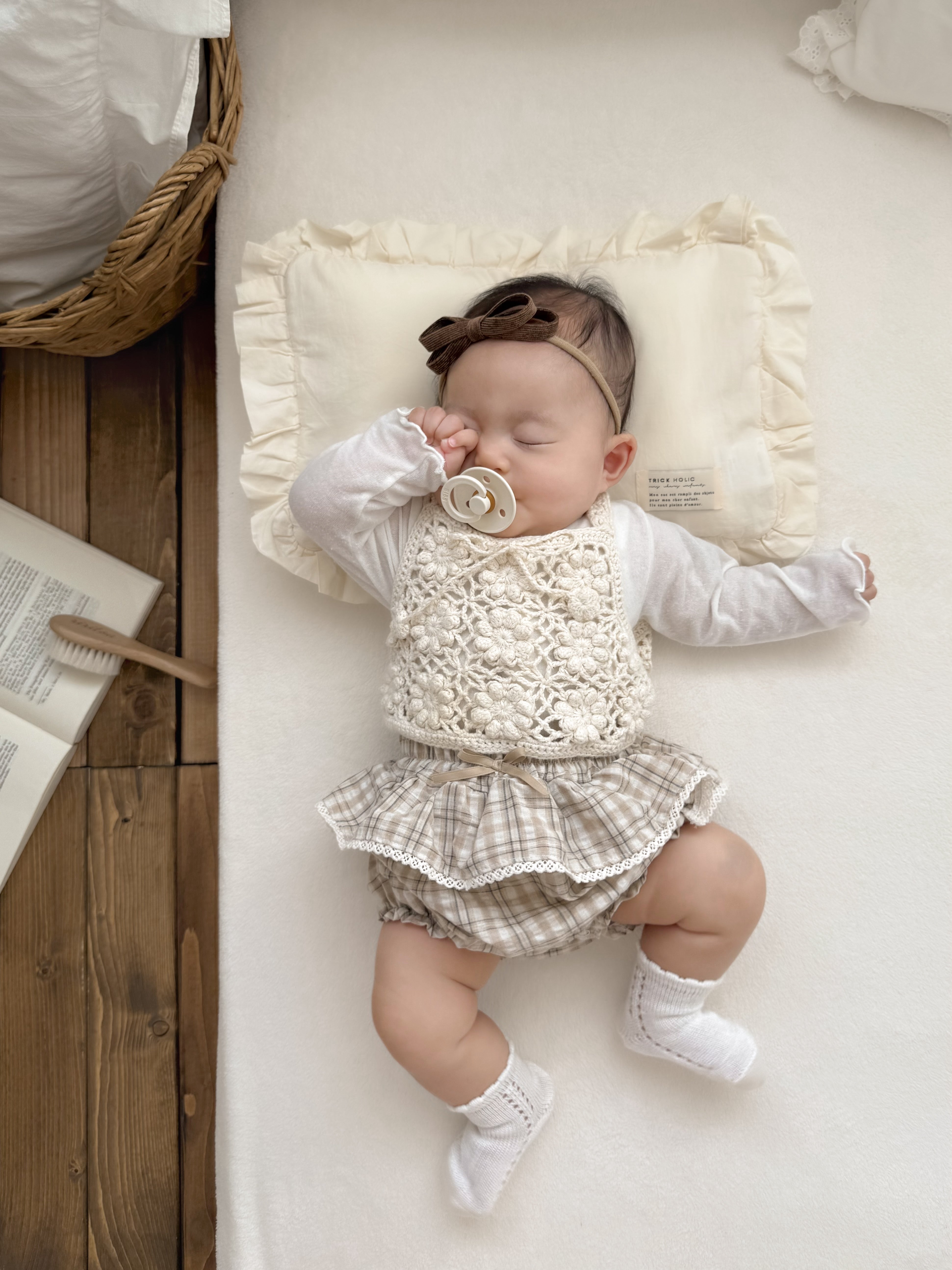 Petit check frill bloomer