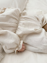 Dot frill bebe suit