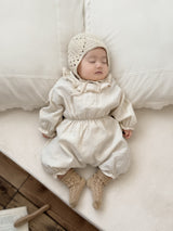 Dot frill bebe suit