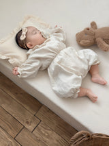 Dot frill bebe suit