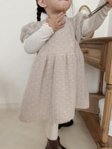 Soft puff knit one-piece