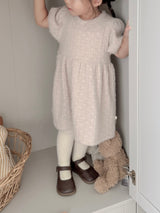 Soft puff knit one-piece