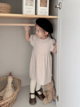 Soft puff knit one-piece
