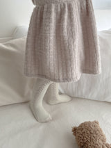 Soft puff knit one-piece
