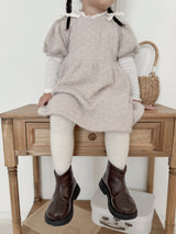 Soft puff knit one-piece