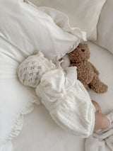 Soft puff knit rompers