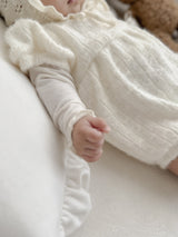 Soft puff knit rompers