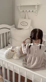 Soft puff knit one-piece