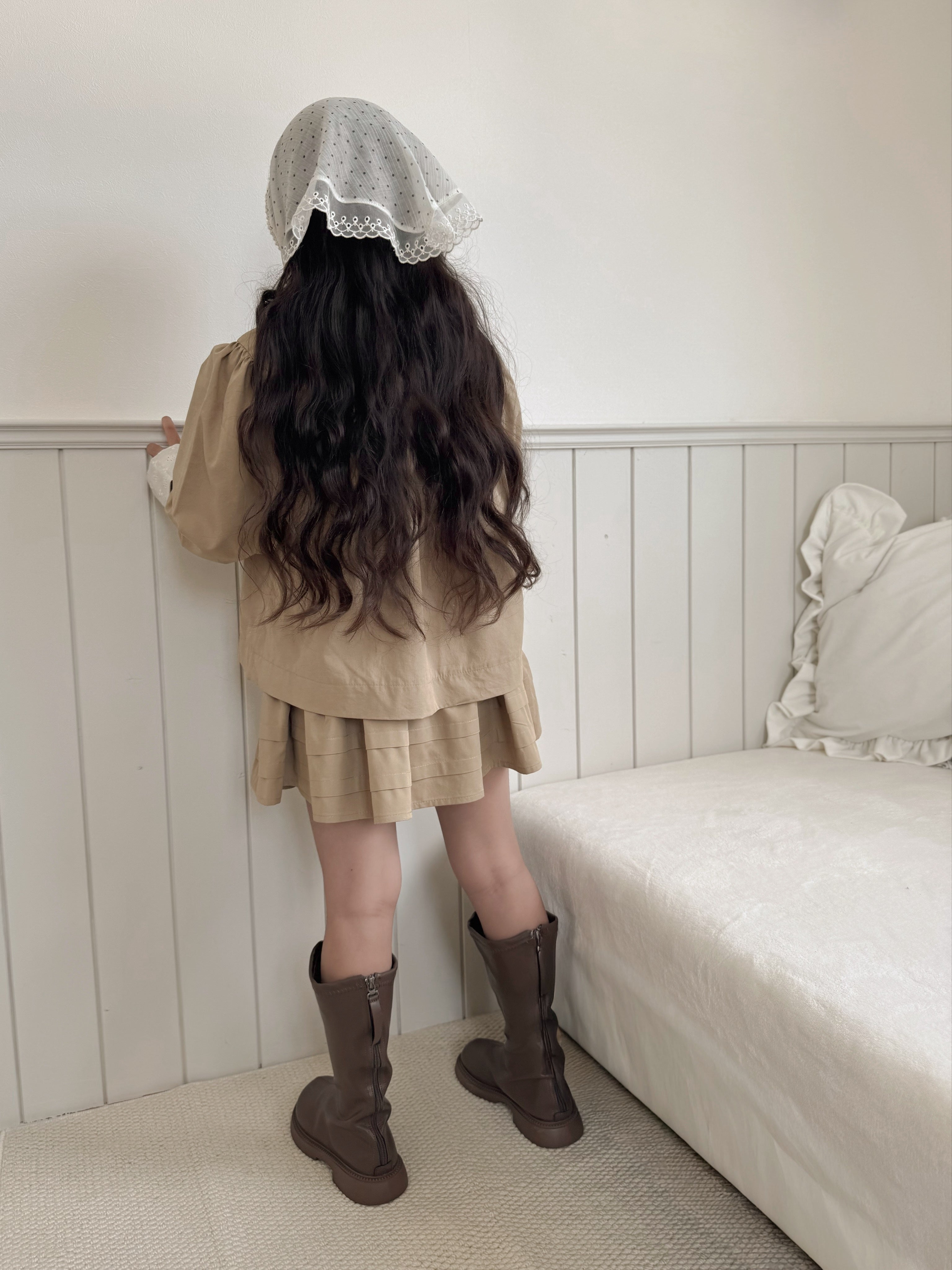 Flare culotte skirt