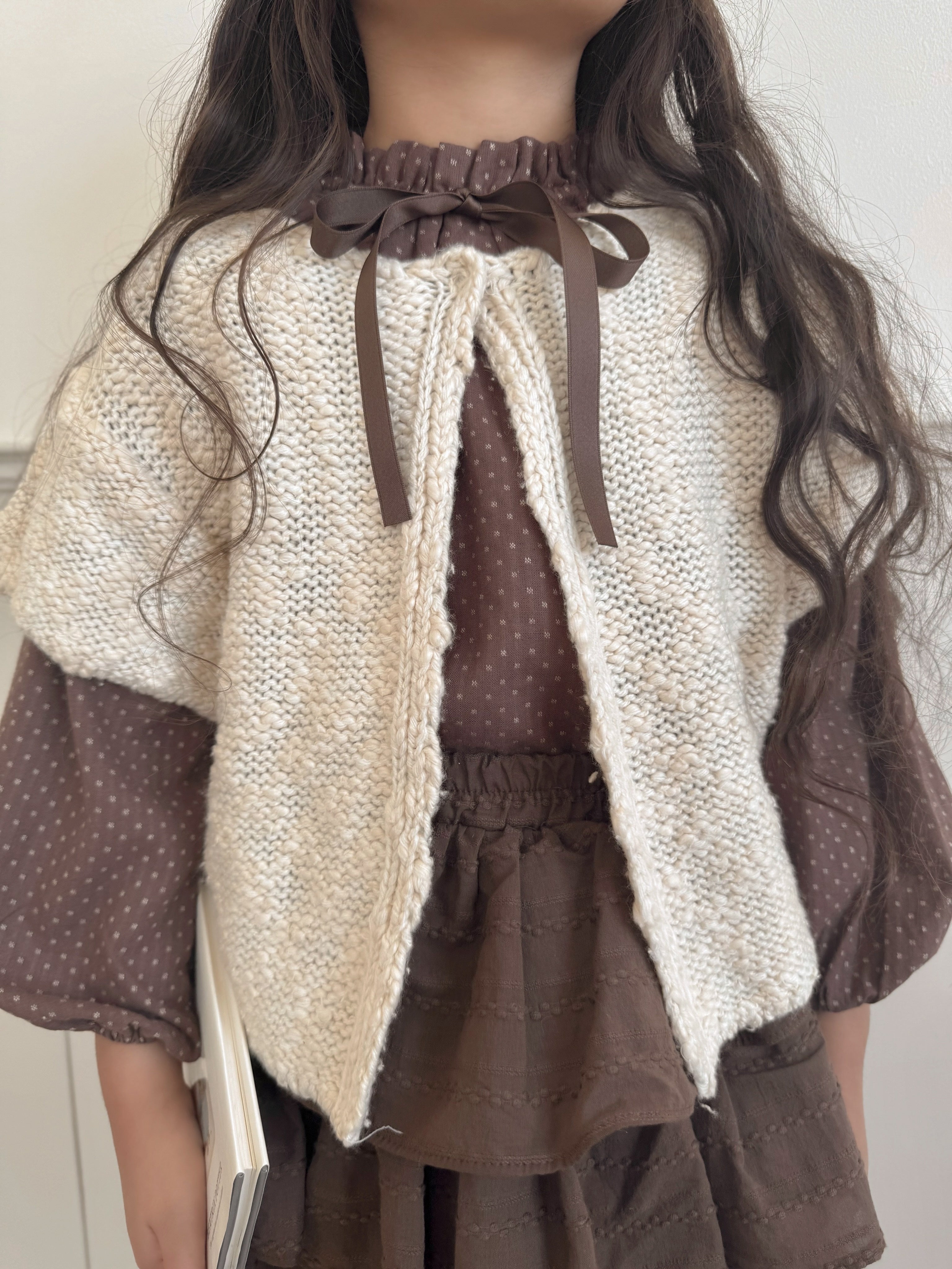 Popcorn knit vest