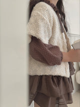 Popcorn knit vest