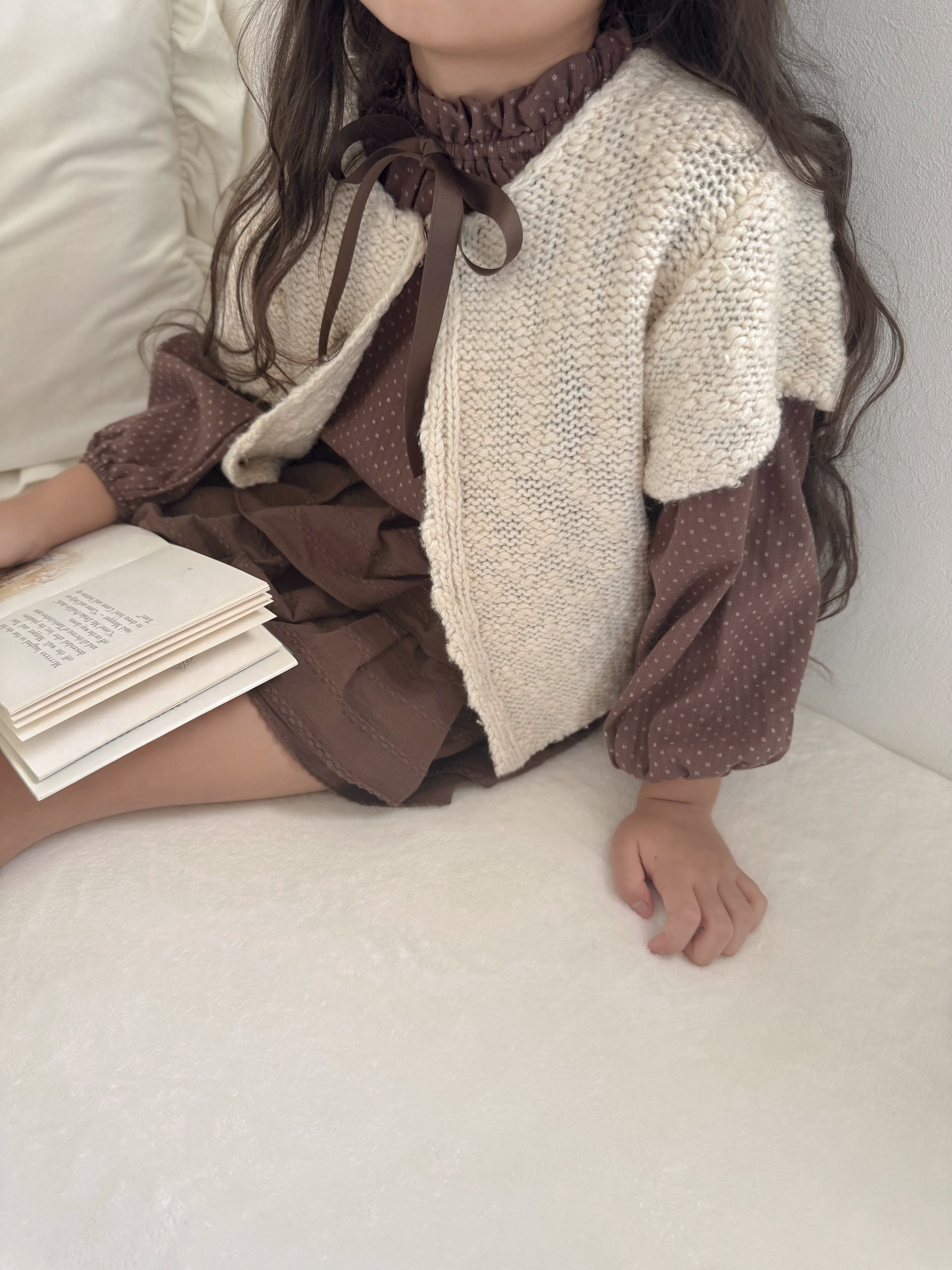 Popcorn knit vest