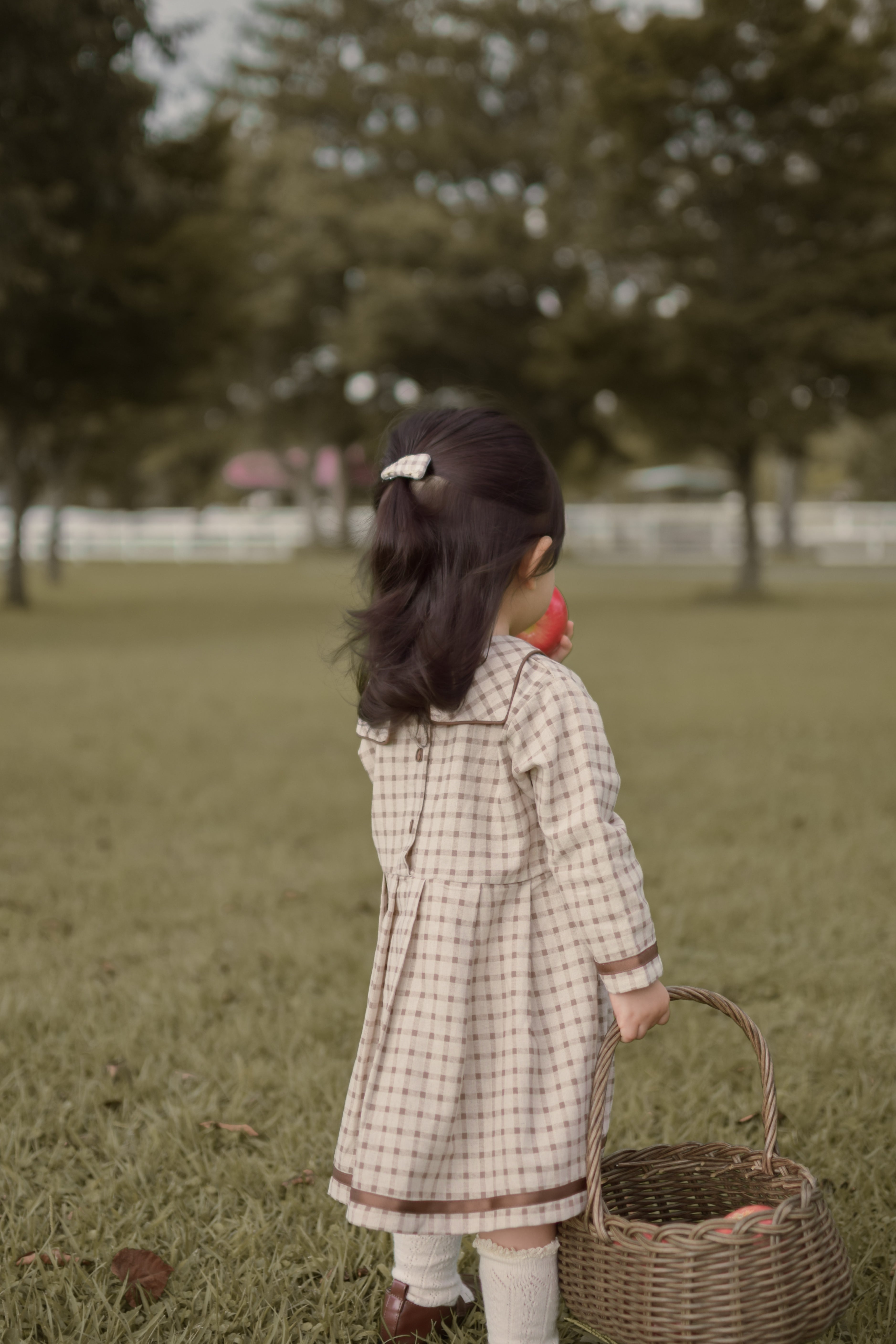 Brunette check one-piece (kids)