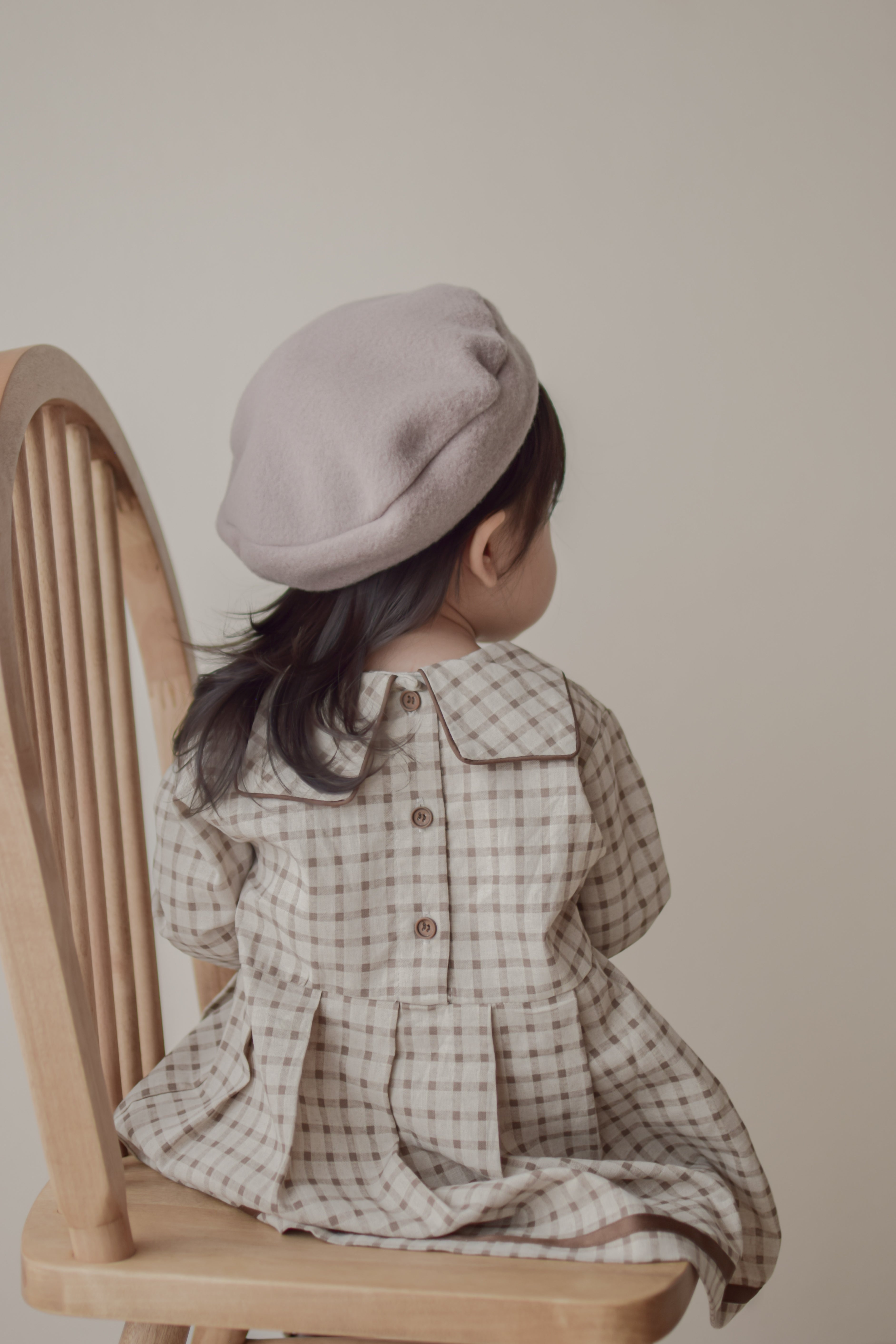 Brunette check one-piece (kids)