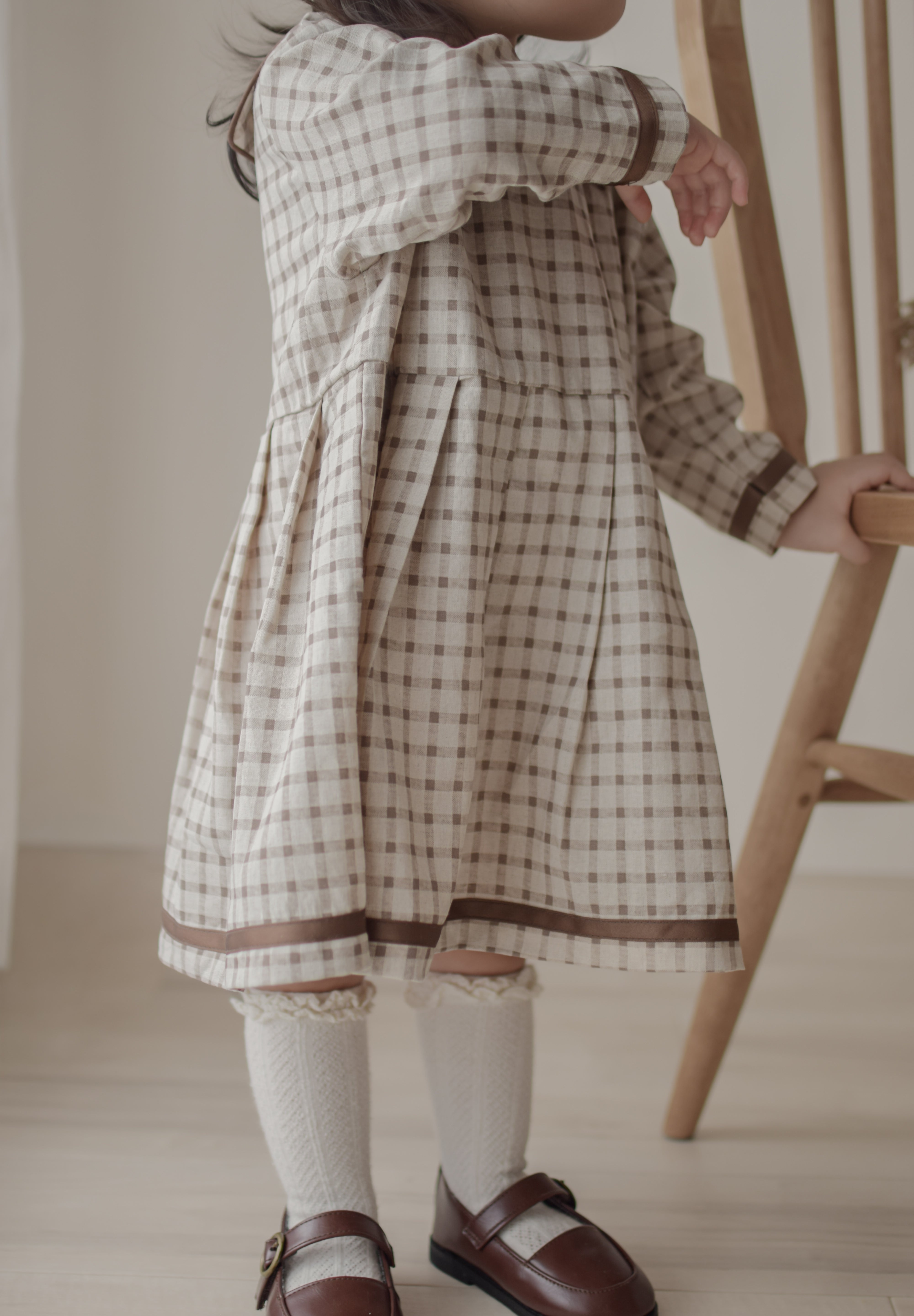 Brunette check one-piece (kids)