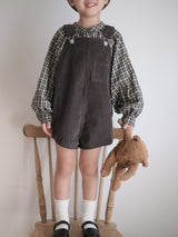 Corduroy berry short overall (normal)