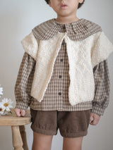 Popcorn knit vest