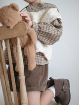 Popcorn knit vest