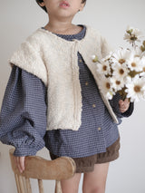 Popcorn knit vest