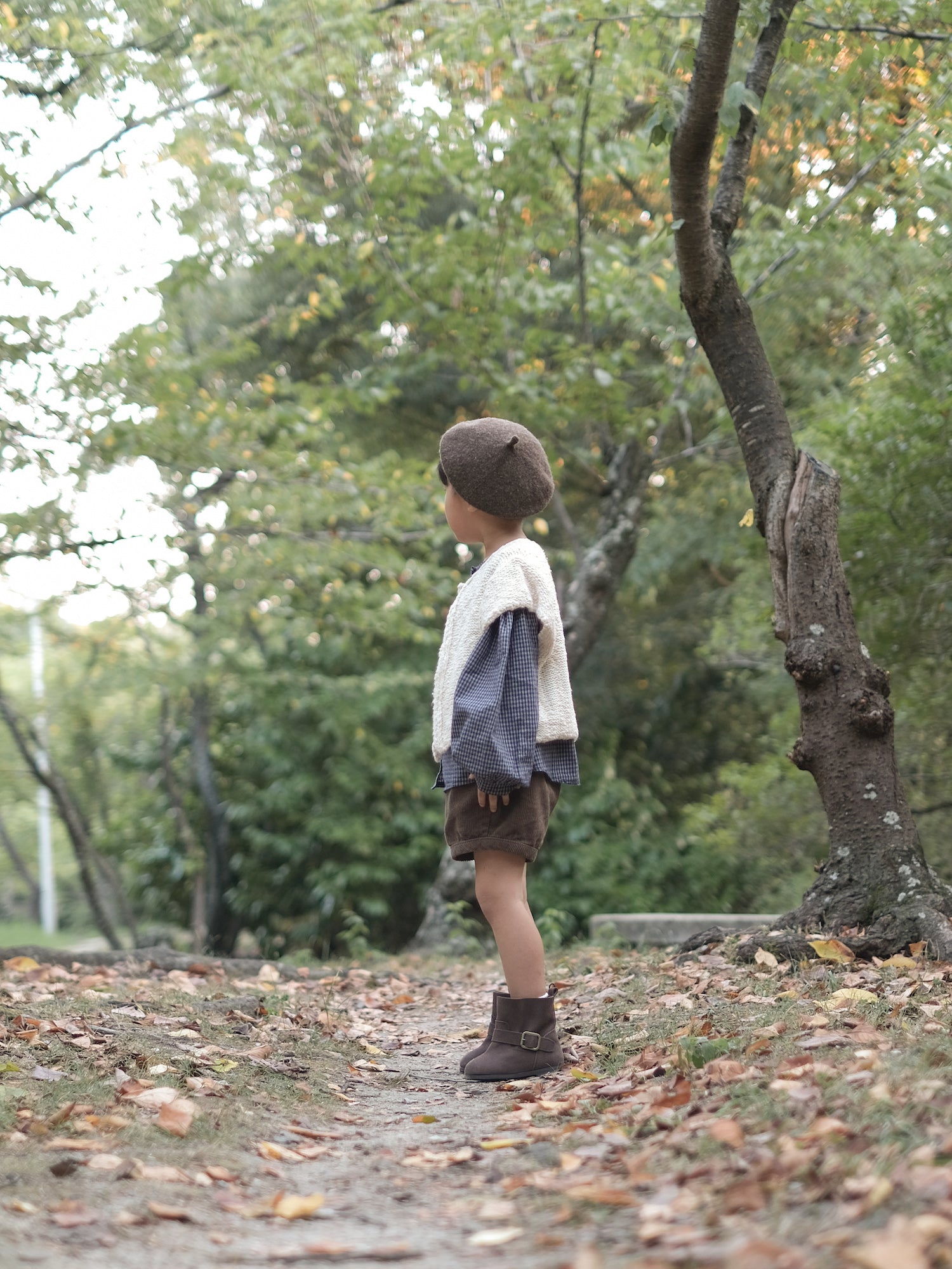 Popcorn knit vest