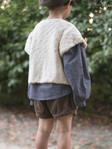 Popcorn knit vest