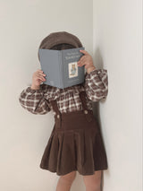 Pleats suspender skirt
