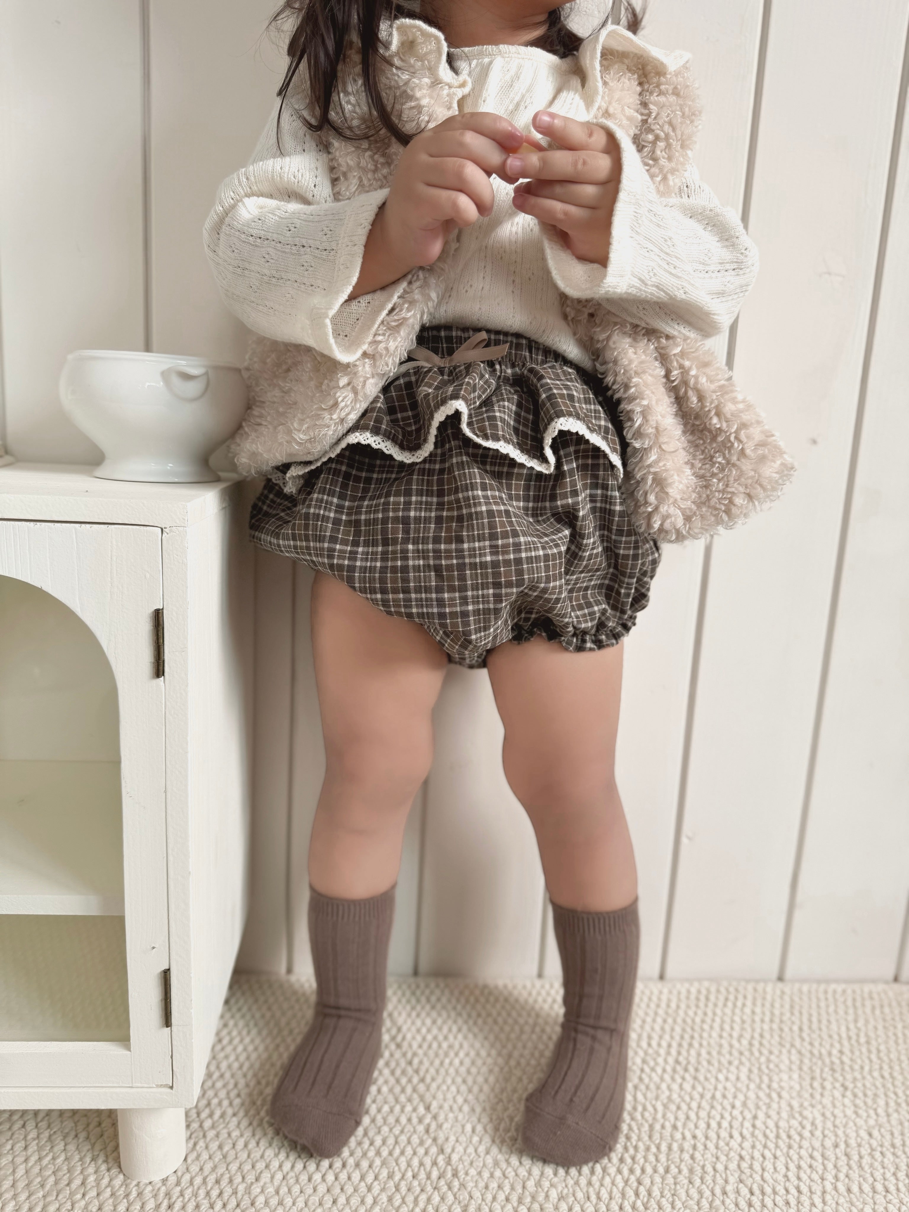Petit check frill bloomer