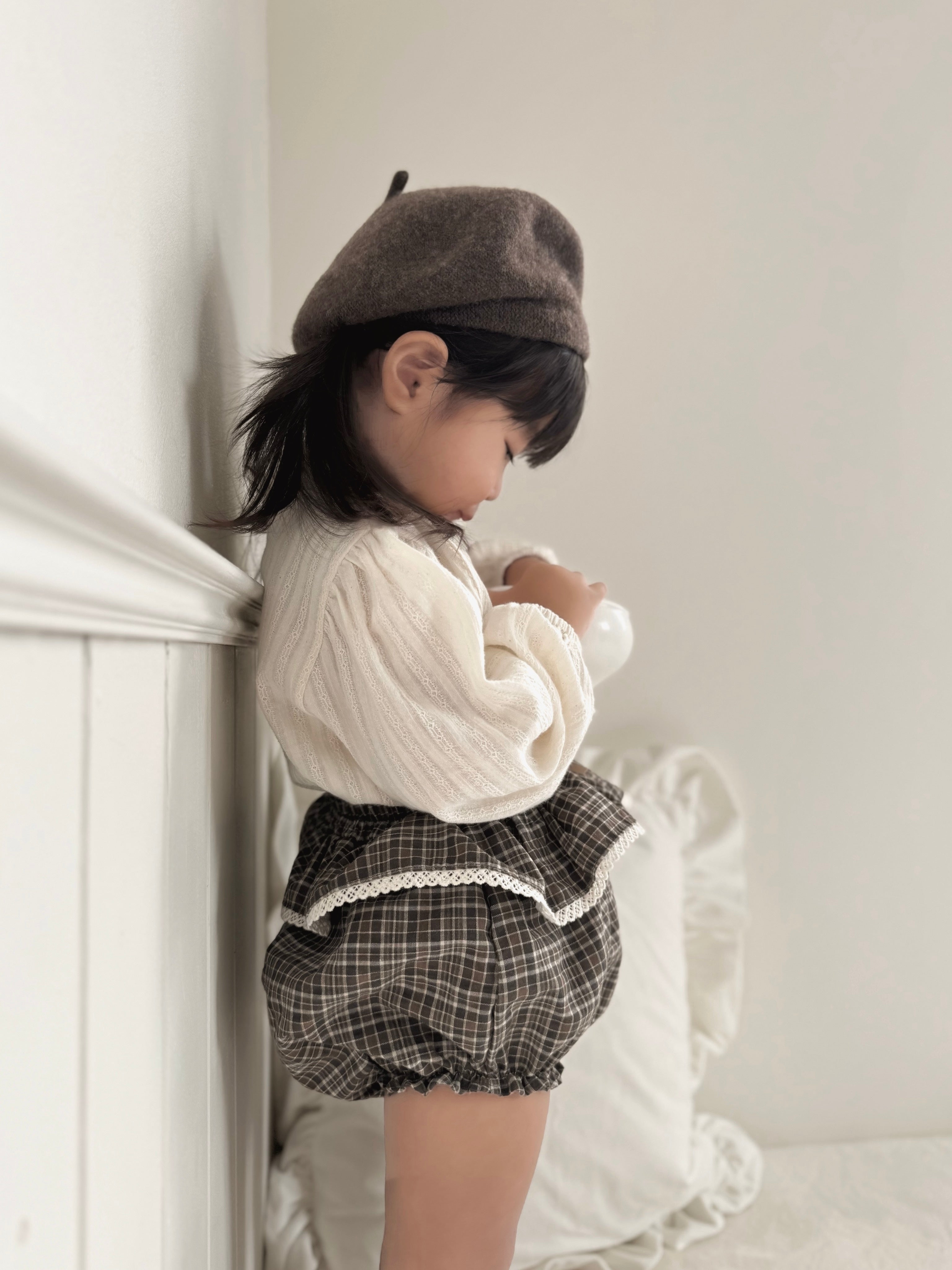 Petit check frill bloomer