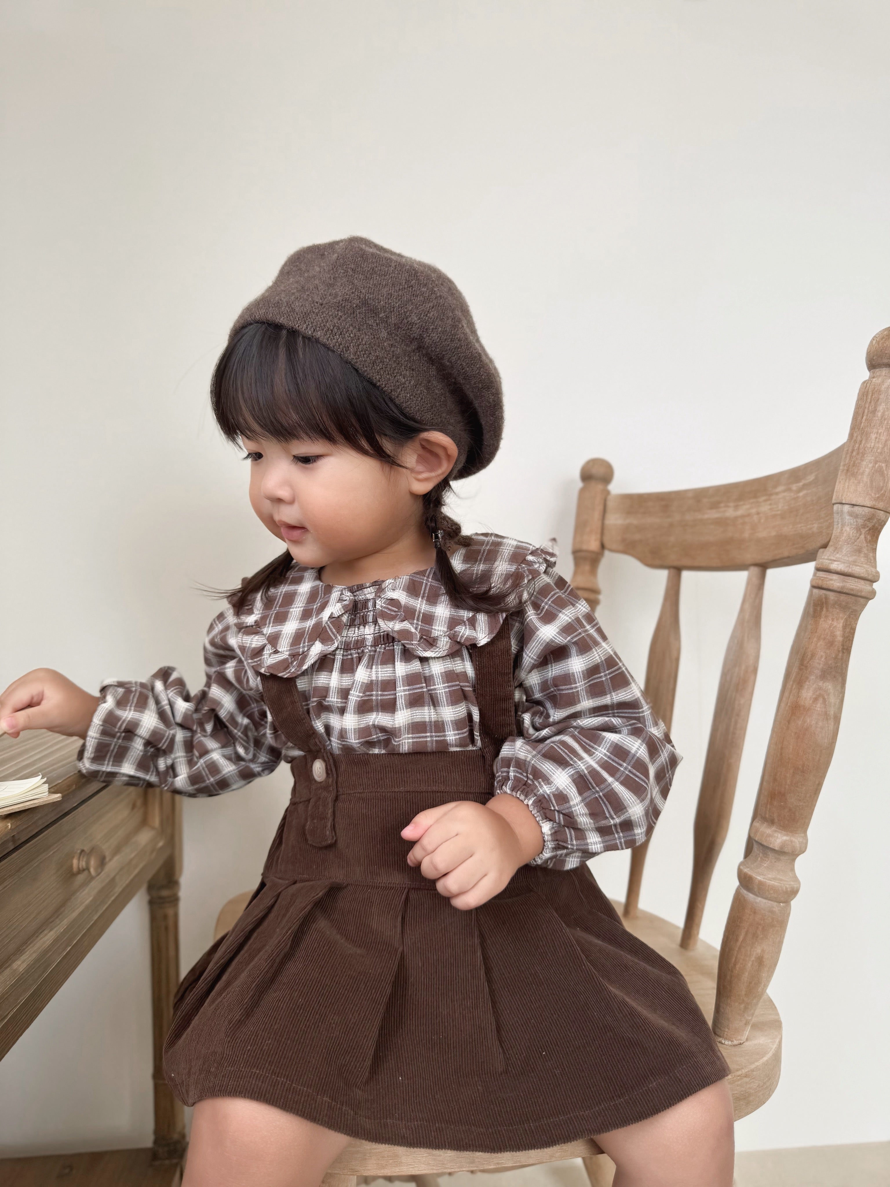 Marche check blouse