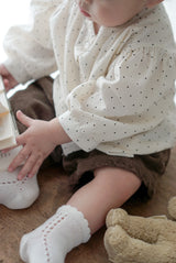 Bebe bonbon dot blouse