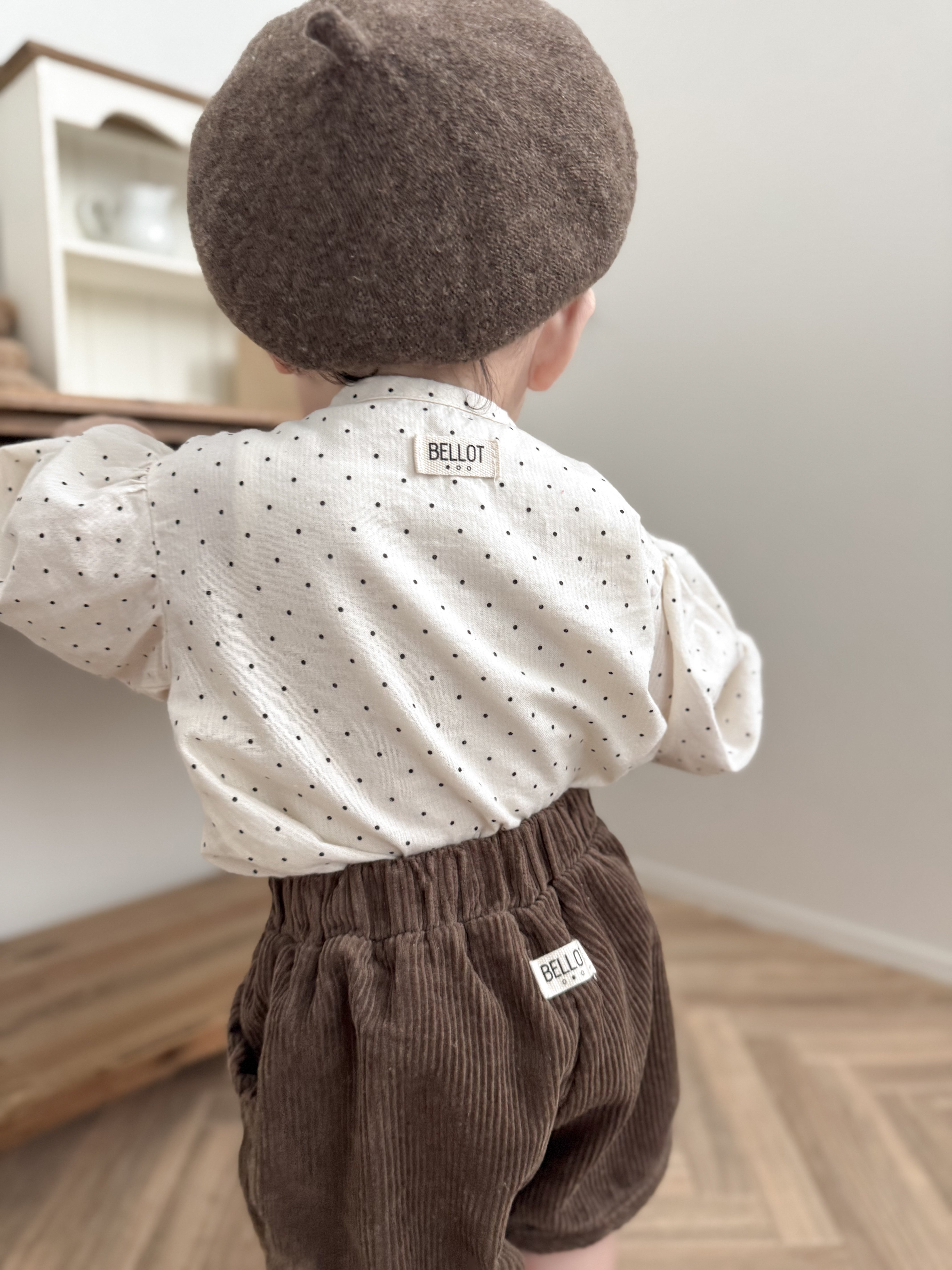 Bebe bonbon dot blouse