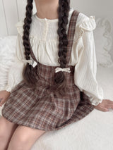 Wing shirring blouse