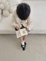 Popcorn knit vest