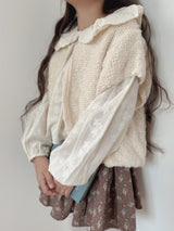 Popcorn knit vest
