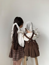 Pleats suspender skirt