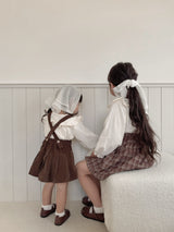 Wing shirring blouse