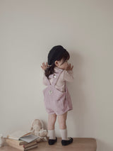 Corduroy berry short overall (normal)