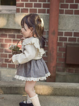 Odd check bloomer skirt