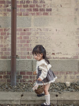 Odd check bloomer skirt