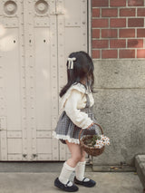 Odd check bloomer skirt