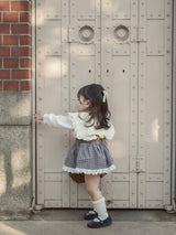 Odd check bloomer skirt
