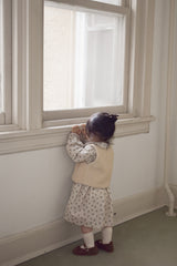 Baba flower corduroy one-piece