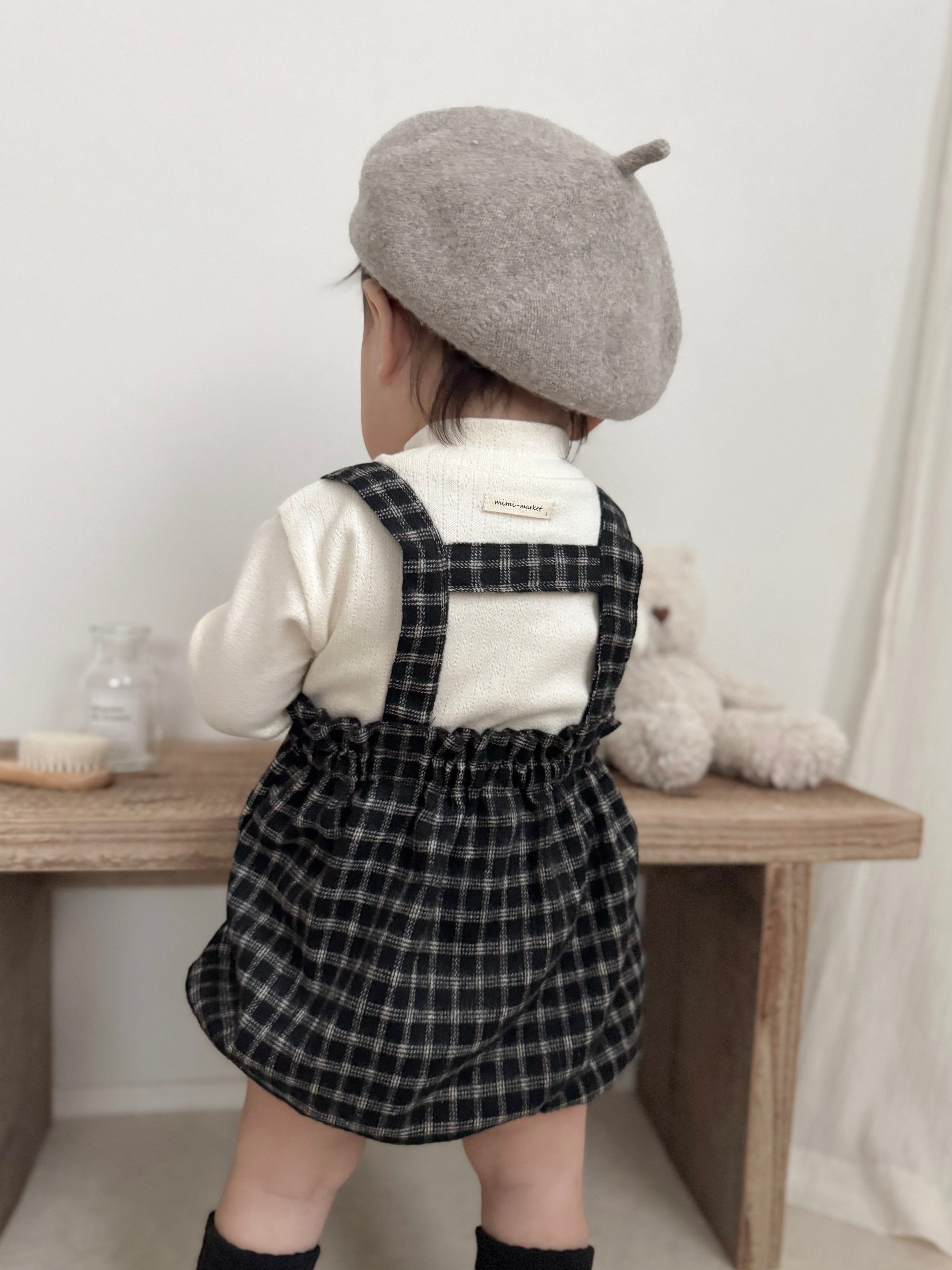 Naive check suspender bloomer