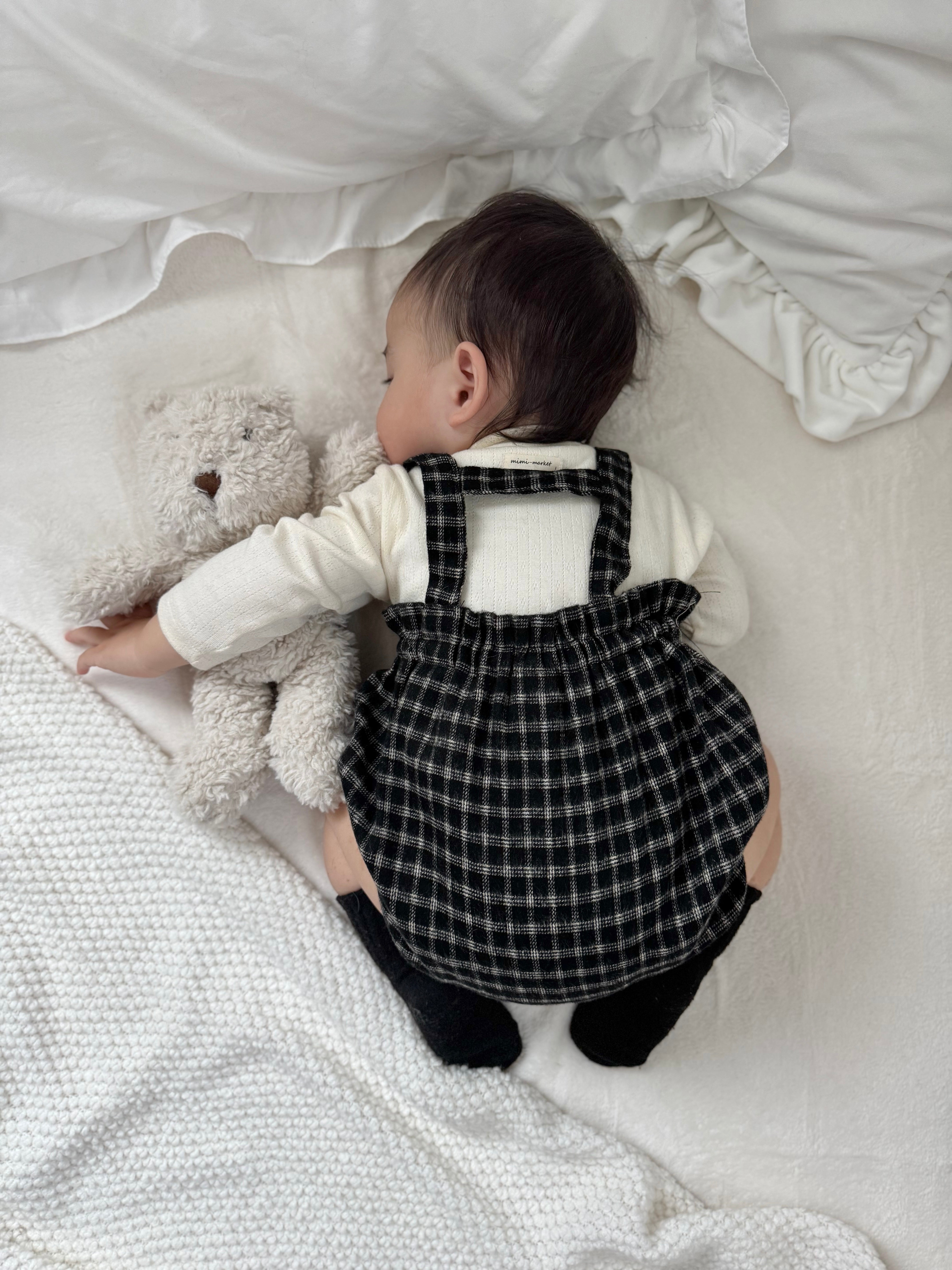 Naive check suspender bloomer