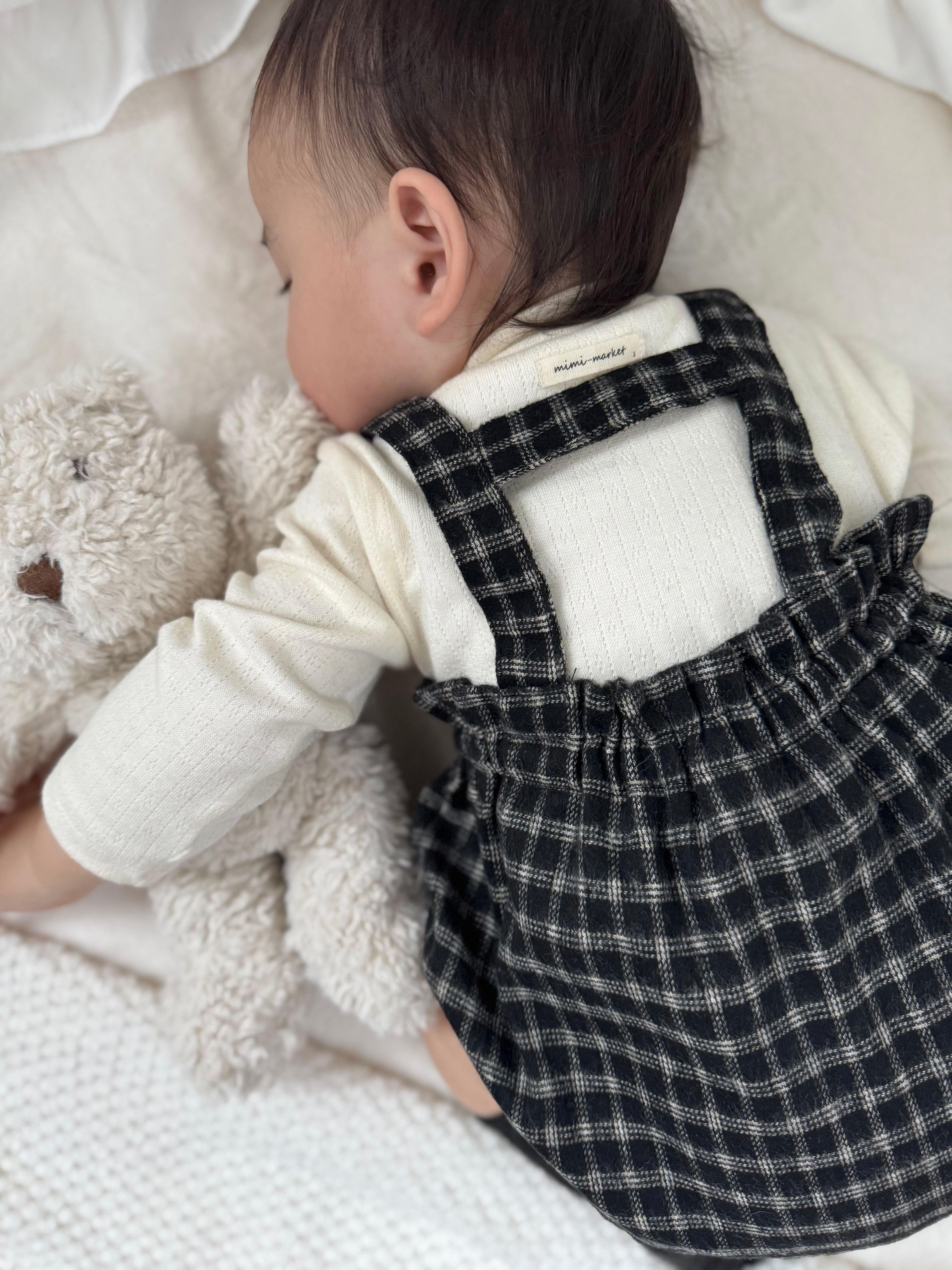 Naive check suspender bloomer