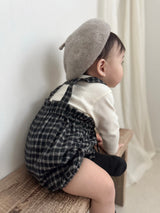 Naive check suspender bloomer