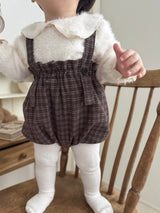 Naive check suspender bloomer